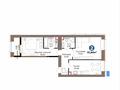 2-бөлмелі пәтер · 61.86 м² · 8/12 қабат, Хусейн бен Талал 1, 11/1-2, бағасы: 41 млн ₸ в Астане, Нура р-н