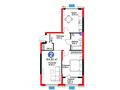 2-комнатная квартира · 64.81 м², Байдибек би 115/10 за ~ 36.7 млн 〒 в Шымкенте — фото 3