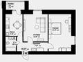 2-комнатная квартира · 61.17 м² · 3/12 этаж, Чингиз Айтматов 65 за 27 млн ₸ в Астане, Нура р-н