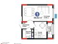 1-комнатная квартира · 38.62 м² · 17/17 этаж, Улы Дала 14 — Пересечение Улы дала -Айтматова за 26 млн ₸ в Астане, Нура р-н — фото 2