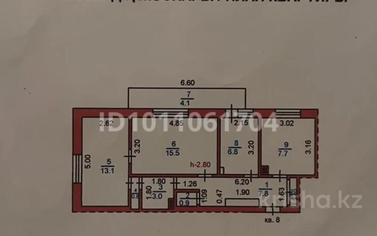 3-комнатная квартира · 60.4 м² · 3/4 этаж, Дом 6 за 15 млн ₸ в  — фото 2