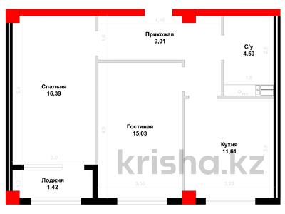 2-бөлмелі пәтер · 59.2 м² · 7/10 қабат, Есенберлина 58/1, бағасы: ~ 28.7 млн ₸ в Усть-Каменогорске