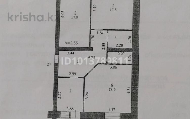 3-комнатная квартира · 90.9 м² · 5/6 этаж, мкр Болашак за 28 млн ₸ в Актобе — фото 2