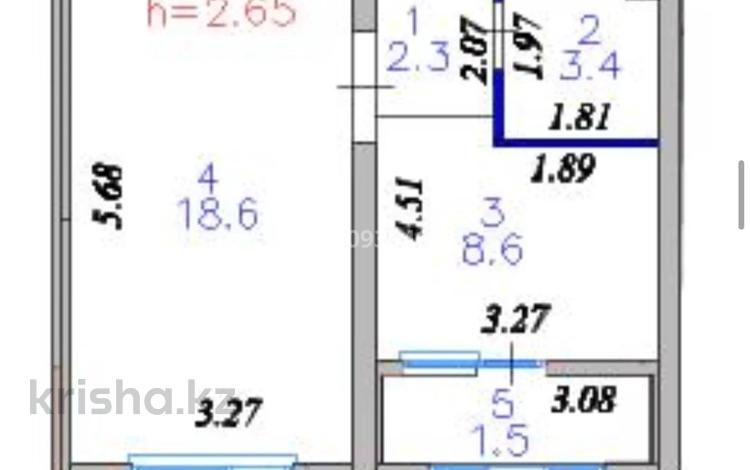 1-комнатная квартира · 34.4 м² · 1/12 этаж, Хусейн Бен Талал 41/1 за 23 млн ₸ в Астане, Есильский р-н — фото 29