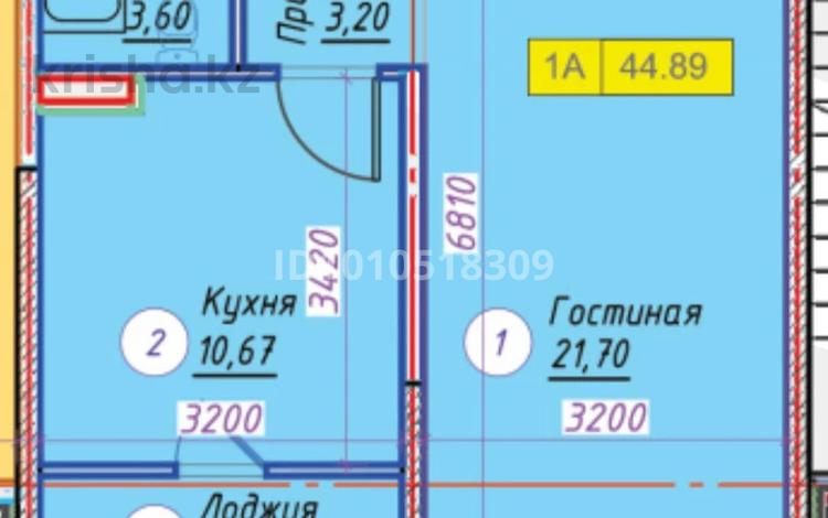 2-комнатная квартира · 45 м² · 3/6 этаж, Айналмалы 3 за 23 млн ₸ в Алматы, Алатауский р-н — фото 2