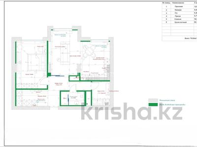 2-комнатная квартира · 80 м² · 2/3 этаж, мкр Горный Гигант, Кажымукана за 119 млн 〒 в Алматы, Медеуский р-н