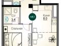 2-бөлмелі пәтер · 48 м² · 10/13 қабат, Толе би 189/3 к.6 — Гагарина, бағасы: 44 млн ₸ в Алматы, Алмалинский р-н — фото 11