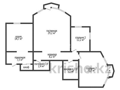 3-бөлмелі пәтер · 100.2 м² · 2/9 қабат, Аль Фараби 5, бағасы: 57.7 млн ₸ в Костанае