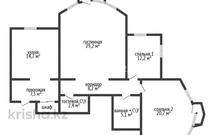 3-бөлмелі пәтер · 100.2 м² · 2/9 қабат, Аль Фараби 5, бағасы: 57.7 млн ₸ в Костанае — фото 2