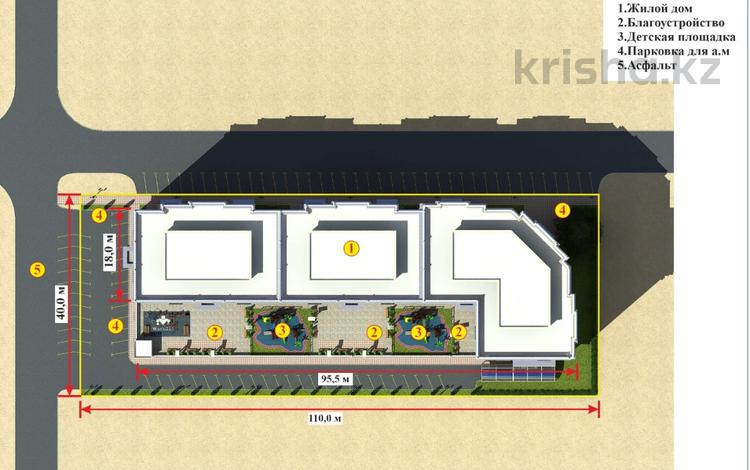 1-комнатная квартира, 54.3 м², 2/8 этаж, 17-й мкр 72 за ~ 13 млн 〒 в Актау, 17-й мкр — фото 2