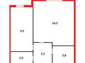 2-комнатная квартира · 37 м² · 1/9 этаж, мкр Юго-Восток, Дюсембекова — СМ Юма, Средняя школа №59, №86,авторынок Орбита,12 месяцев,федерация тенниса, парк Победы за 12 млн ₸ в Караганде, Казыбек би р-н — фото 5