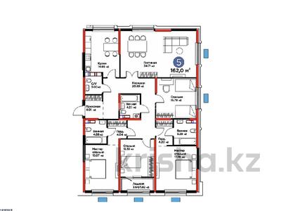 5-бөлмелі пәтер · 162 м² · 5/12 қабат, ул. Байдибек би 113/1, бағасы: 117 млн ₸ в Шымкенте, Абайский р-н