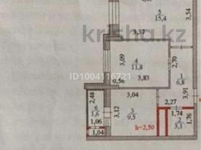 2-комнатная квартира · 48.2 м² · 7/11 этаж, Ракымжан Кошкарбаев 39 — Рядом с Мечетью Хазрет султан за 22.4 млрд 〒 в Астане, Алматы р-н