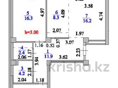 3-бөлмелі пәтер · 75 м² · 15/15 қабат, Кошкарбаева 13, бағасы: 40 млн ₸ в Астане, Алматы р-н