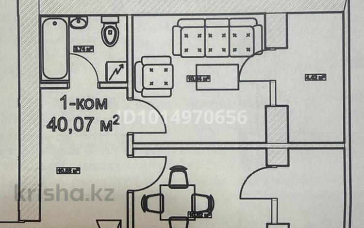 1-комнатная квартира · 40.7 м² · 7/12 этаж, ​Улица Шамши Калдаяков, 46 46 за 20 млн ₸ в Астане, Сарайшык р-н — фото 2