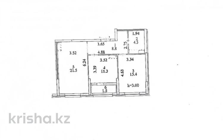 2-бөлмелі пәтер · 64.85 м² · 8/18 қабат, Е 882, бағасы: 32 млн ₸ в Астане, Нура р-н — фото 2