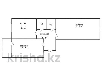 2-бөлмелі пәтер · 63.2 м² · 2/5 қабат, Промышленная, бағасы: 27.5 млн ₸ в Костанае