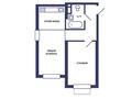2-комнатная квартира · 54.51 м², с. Тузусай за ~ 20.4 млн 〒 — фото 2