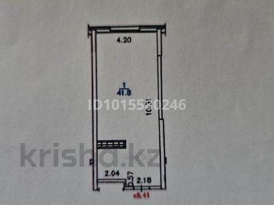 1-бөлмелі пәтер · 41.8 м² · 5/9 қабат, Сыбызгы 100, бағасы: ~ 20.9 млн ₸ в Алматы, Турксибский р-н