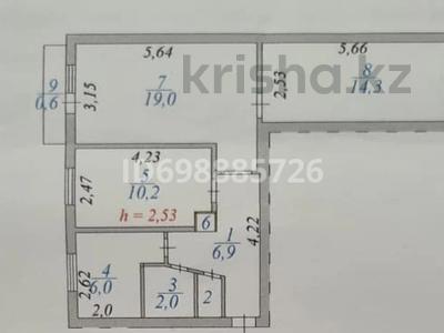 3-комнатная квартира · 60 м² · 2/5 этаж, Дукенулы 26 — Ш.Айманова за 22 млн 〒 в Астане, Сарыарка р-н