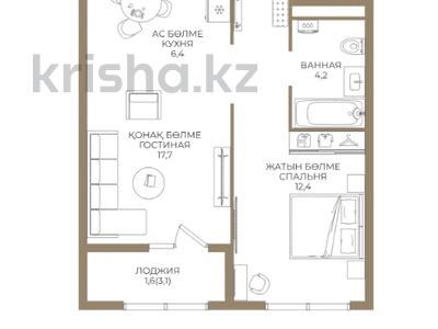 2-бөлмелі пәтер · 49.8 м² · 9/9 қабат, Ботакоз 5 — БЕЗ КОМИССИИ! УСПЕЙТЕ ПРИОБРЕСТИ СО СКИДКОЙ, бағасы: ~ 30.5 млн ₸ в Алматы, Алатауский р-н