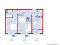 2-комнатная квартира · 77 м² · 8/9 этаж, Лебедева за 76 млн ₸ в Алматы, Бостандыкский р-н