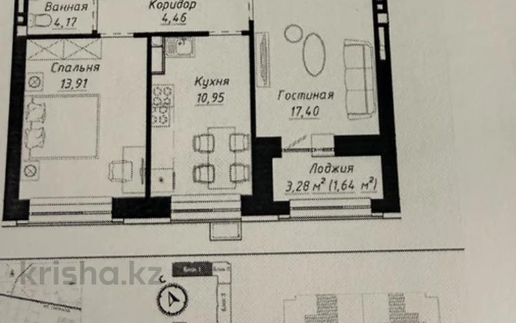 2-бөлмелі пәтер · 58 м² · 9/9 қабат, Чингиз Айтматов 1, бағасы: 28.9 млн ₸ в Астане, Нура р-н — фото 5