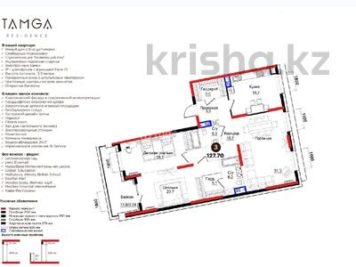 4-комнатная квартира · 127 м² · 2/3 этаж, Городская 3 за 210 млн 〒 в Алматы, Медеуский р-н