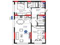 3-бөлмелі пәтер · 80 м² · 2/9 қабат, Турар Рыскулов 18/1, бағасы: 54.5 млн ₸ в Астане, Есильский р-н