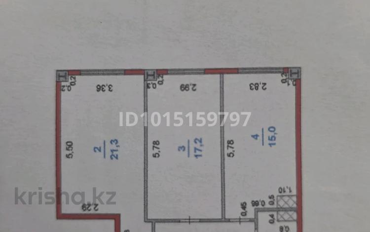 2-бөлмелі пәтер · 64.1 м² · 5/5 қабат, 190 квартал 5, бағасы: 27.5 млн ₸ в Шымкенте, Каратауский р-н — фото 2