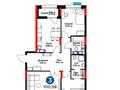 3-комнатная квартира · 101 м² · 7/9 этаж, Е-899 1/1 — Рядом со школой Квантум и сзади Зеленого квартала за ~ 95 млн ₸ в Астане, Есильский р-н — фото 23