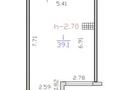 2-бөлмелі пәтер · 39.2 м² · 6/9 қабат, мкр Шугыла, Алатау 12а/1, бағасы: 21.3 млн ₸ в Алматы, Наурызбайский р-н