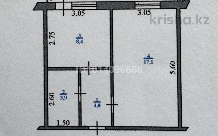 1-бөлмелі пәтер · 36.2 м² · 5/5 қабат, Қонаев ш/а. 8, бағасы: 11.5 млн ₸ в Уральске, мкр Кунаева — фото 2