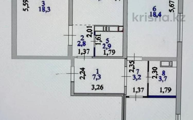 3-бөлмелі пәтер · 85 м² · 14/14 қабат, Бейбарыс Султан 31 — 106 школа, бағасы: 41 млн ₸ в Астане, Сарыарка р-н — фото 32