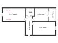2-комнатная квартира, 66 м², 2/4 этаж, Кайырбекова за 22.5 млн 〒 в Костанае — фото 10
