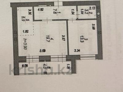 2-бөлмелі пәтер · 53.7 м² · 1/12 қабат, ​Улица Шамши Калдаяков, 46 56, бағасы: 19.5 млн ₸ в Астане, Сарайшык р-н