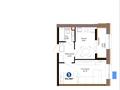1-бөлмелі пәтер · 34.15 м² · 12/12 қабат, Хусейн бен Талал, бағасы: 22 млн ₸ в Астане, Нура р-н