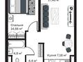 2-бөлмелі пәтер · 48.5 м² · 2/6 қабат, Ахметова 39 г, бағасы: 21 млн ₸ в  — фото 8
