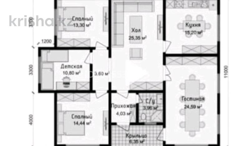 Отдельный дом · 5 комнат · 170 м² · 4 сот., Баян сулу 2А — Ниже мира заправка за 27 млн ₸ в Каскелене — фото 2