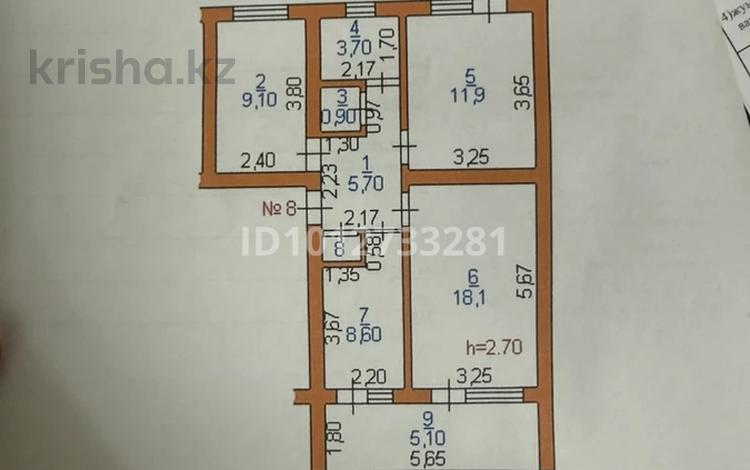 3-бөлмелі пәтер · 65 м², Айтиева 29 — Айтиева Жунисалиева, бағасы: 20 млн ₸ в Таразе — фото 2