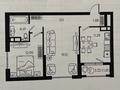 2-бөлмелі пәтер, 58.3 м², 7/12 қабат ай сайын, мкр Шугыла 139/7, бағасы: 280 000 〒 в Алматы, Наурызбайский р-н — фото 2