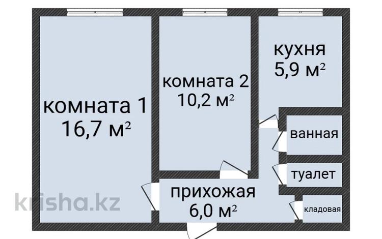 2-комнатная квартира · 43.5 м² · 1/5 этаж, Шайсултана Шаяхметова 171 за 17 млн ₸ в Костанае — фото 2