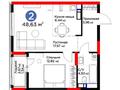 2-комнатная квартира · 48.63 м² · 7/14 этаж, Турар Рыскулов 9 — В 5 минутах от ЭКСПО, МЕГА за 34.5 млн 〒 в Астане, Есильский р-н — фото 3