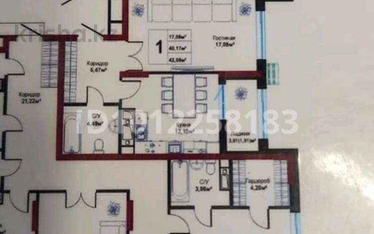 1-бөлмелі пәтер · 43 м² · 14/17 қабат, Чингиз Айтматов 24/14, бағасы: 25 млн ₸ в Астане, р-н Байконур — фото 2