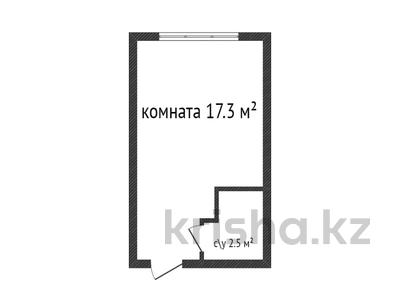 1-бөлмелі пәтер, 17.3 м², 2/6 қабат, Юбилейный, бағасы: 7.4 млн 〒 в Костанае