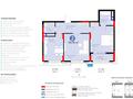 2-комнатная квартира · 70.76 м² · 8/12 этаж, Турар Рыскулов 18 — Цена ниже чем у застройщика за 51.5 млн ₸ в Астане, Есильский р-н