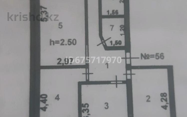 4-комнатная квартира, 68.7 м², 5/5 этаж, Айтеке би 2 — Абая за 21.5 млн 〒 в Таразе — фото 2