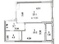 2-комнатная квартира · 48.13 м² · 9/16 этаж, улица Е-882 7 — Ул. Ермека Серкебаева, Набережная реки Есиль, мечеть Ырыскелды кажы за 27.8 млн ₸ в Астане, Сарыарка р-н — фото 5