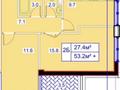 2-комнатная квартира · 54 м² · 6/7 этаж, улица Талдыарал, дом 19 2 за 38 млн ₸ в Алматы, Алатауский р-н — фото 3