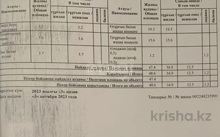 2-бөлмелі пәтер · 48.6 м² · 1/5 қабат, Алиби Жангельдина 1/1, бағасы: 18 млн ₸ в Косшы — фото 2